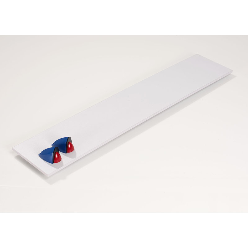 Bracket Shelf, Blue/Red, 3.38" H x 36.00" W x 7.06" D