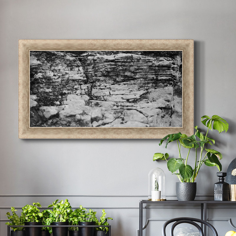 Found Textures XVIII sur toile de qualité supérieure - prête à être accrochée, H 25 po x l 45 po x P 1,25 po