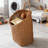 A Three-Piece Set Of Large, Medium And Small,Large Wall Hanging Basket For Storage, Woven Rattan Organizer For Kitchen, Bathroom, Dorm, And Living Room Wall Mounted Storage Solution