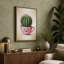 Smiling Cactus Companion Botanical - Wrapped Canvas-1739492629-1739492634