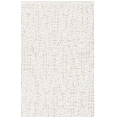 Natura 962 Hand Tufted Wool/Cotton Geometric Rug in Ivory