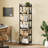 Etagere 3/4/5 Shelves Bookcase, Small Bookshelf for Living Room, Bedroom or Bathroom-2080242387-2080242384