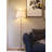 Nordic Minimalist Linen & Solid Brass Floor Lamp