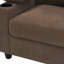 Ensemble de fauteuil d'appoint polyvalent et repose-pieds avec rangement, canapé-lit convertible avec dossier inclinable, porte-gobelets et ports USB-C-133759339