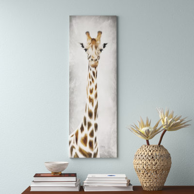 Geri The Giraffe by Marla Rae - Wrapped Canvas Print