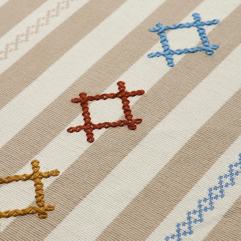 Tissu à rayures Rhodes, Neutre