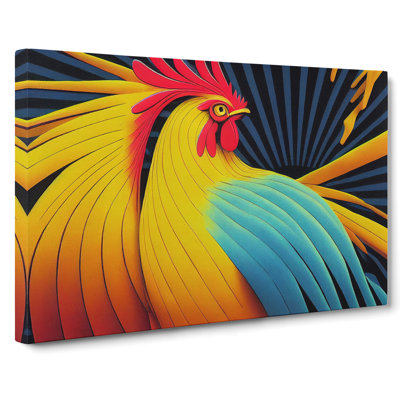 Blessed Rooster - Wrapped Canvas
