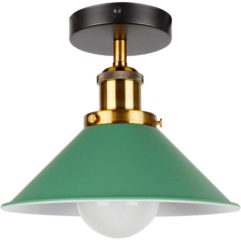 Semi Flush Mount, Green