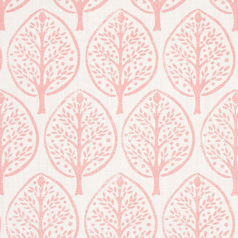 Schumacher x Molly Mahon Mini Burchetts Fabric, Pink
