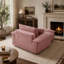 Fauteuil surdimensionné avec assise profonde et pouf amovible, canapé-lit d'angle modulaire pour un confort optimal dans le salon