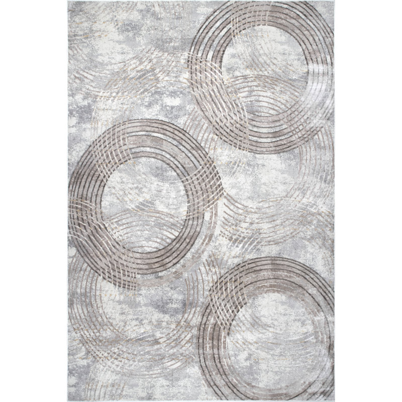 Tapis beige / gris Agbogla, Rectangle 9 pi x 12 pi