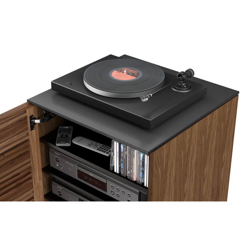 Corridor Audio Cabinet, Natural Walnut