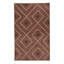 Brown & White Geometric Rug - 3'6" x 5'6"