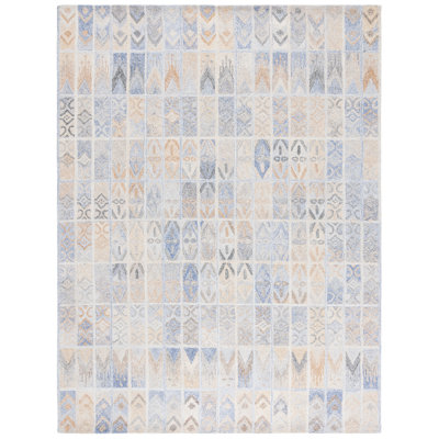 Melica Abstract Hand Tufted Pet Yarn Pile Geometric Rug