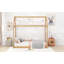 Lit simple en bois pour chambre