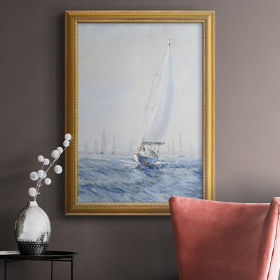 Sailing Upwind I " Sailing Upwind I Premium Framed Canvas- Ready To Hang "