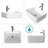 Ashon 24" Single Bathroom Vanity Set with Manufactured Wood Top, Ceramic Sink, Water Saving Faucet-1184576348-1184576349