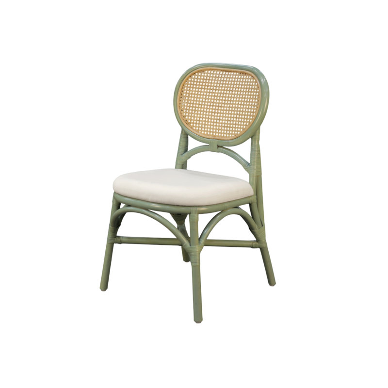 Chaise en rotin Aileen - vert, Vert