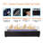 Aeryona 8'' H x 28'' W Steel Outdooor Tabletop Propane Gas Fire Pit with Glass Shield-101041273