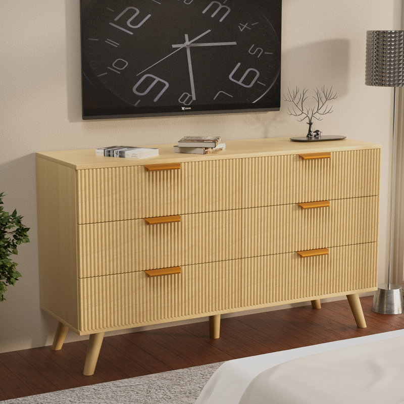 Hiromoto 47'' W 6 - Drawer Dresser