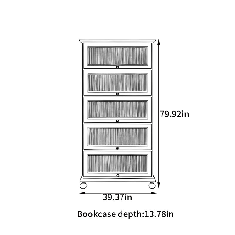 Bibliothèque simple de style rétro