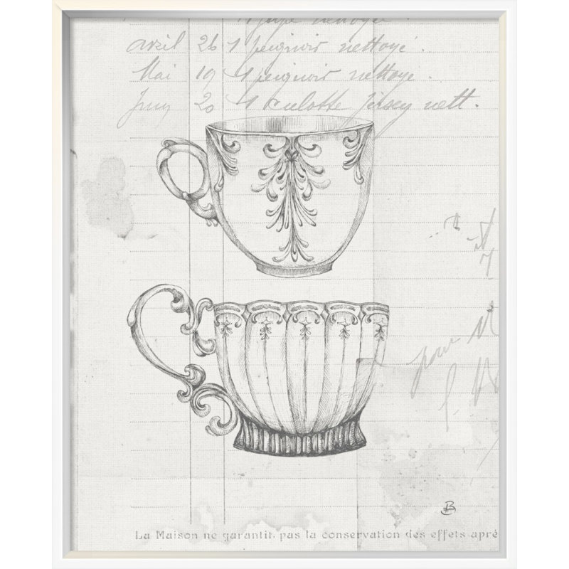 " Authentic Coffee IV " by Daphne Brissonnet, 35" H x 28" W, Wrapped Canvas, No Mat