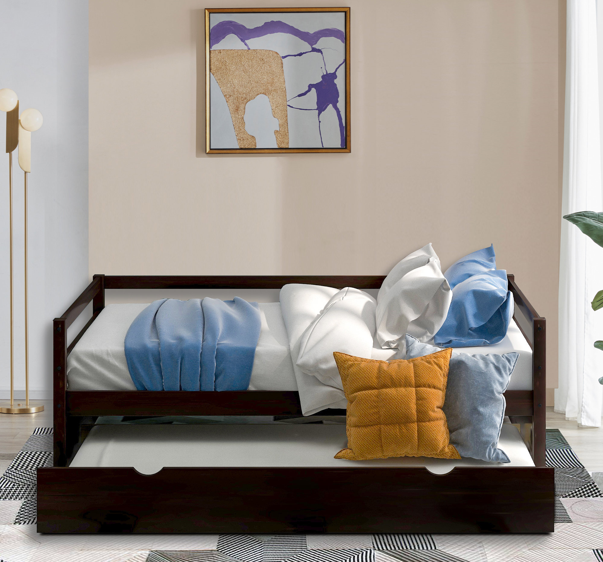 Grady twin solid wood store daybed with trundle