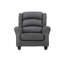 Chaise berçante Fabien, tissu gris