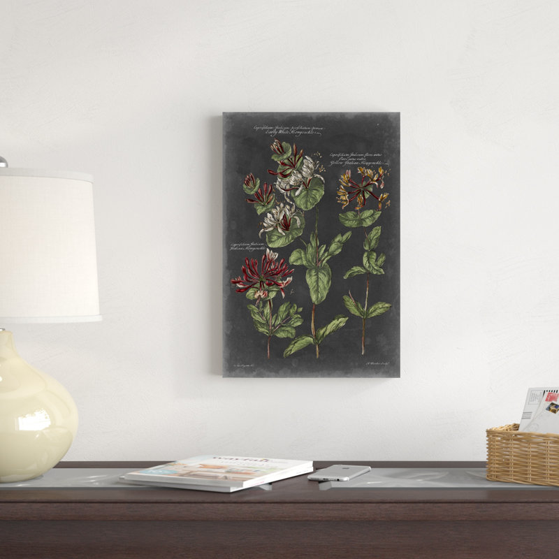 Tableau botanique rétro IV, H 18 po x l 12 po x P 1,25 po