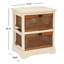 Commode de rangement 2 tiroirs Charlette