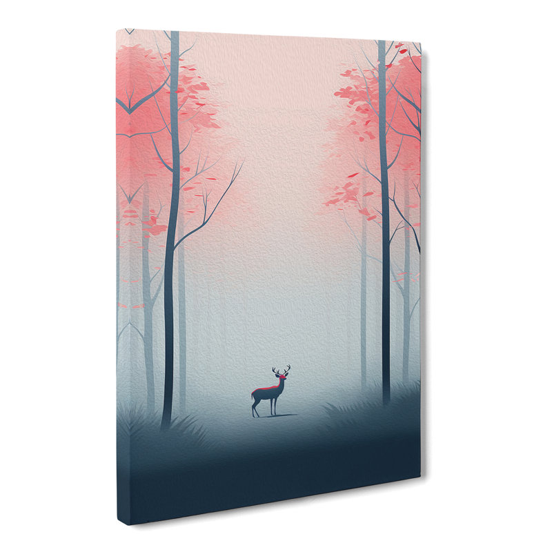 Spring Forest Minimalism - Wrapped Canvas, 50cm H x 35cm W x 3cm D