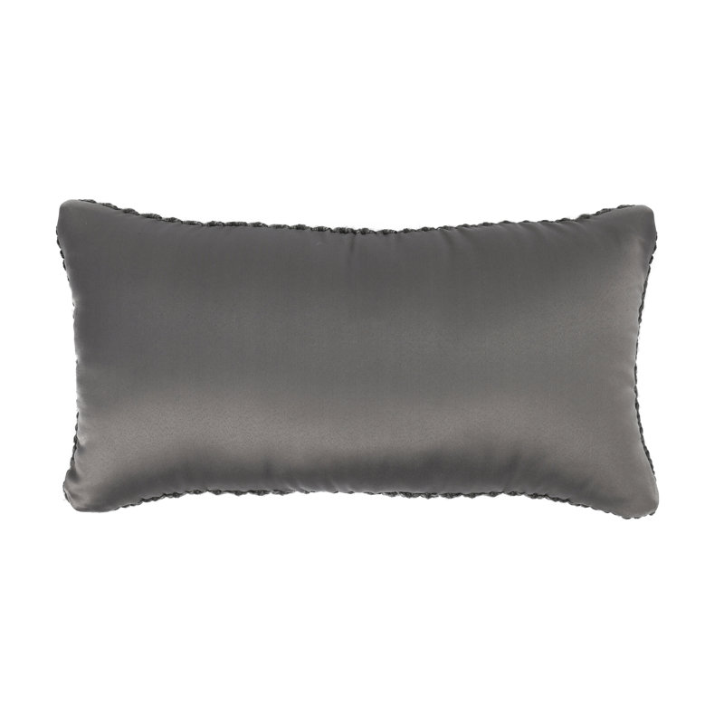 Prism Performance Outdoor Pillow, 14"H x 26"W, Dark Gray, Rectangular