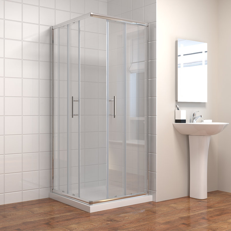 Vangilder Square Shower Enclosure - 1850 x 1000 mm, 1850mm H x 800mm W x 800mm D