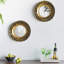 16" Round Wall Mirror with Gold Metal Frame