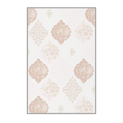 Premium Hall Carpet, 2.6 x 6.6 Feet, 100% Polyester, 0.3 in Pile Height | Antibacterial, Non-Slip Underside, Machine Washable | 3D Digital Print Design, Durable & Stylish for Entryways, Living Rooms & More