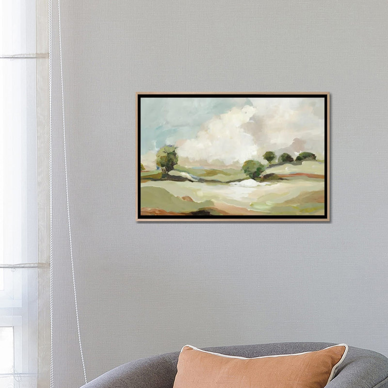Pastoral Land by Allison Pearce - Gallery-Wrapped Canvas Giclée on Canvas, Natural Wood