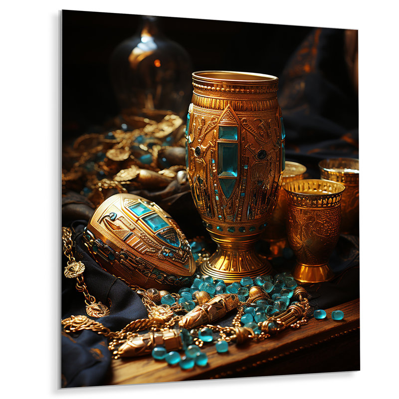 Égypte égyptien Trésors égyptiens II - décoration murale en métal Égypte, H 32 po x l 16 po x P 1 po