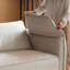 Coussin blanc modulaire 100% polyester-414678885