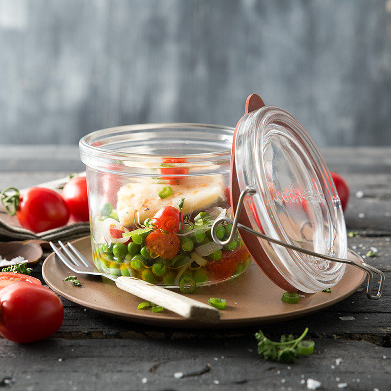 Lock-Eat Food Jar (1 Piece), 4.1" H x 4.75" W x 4.75" D