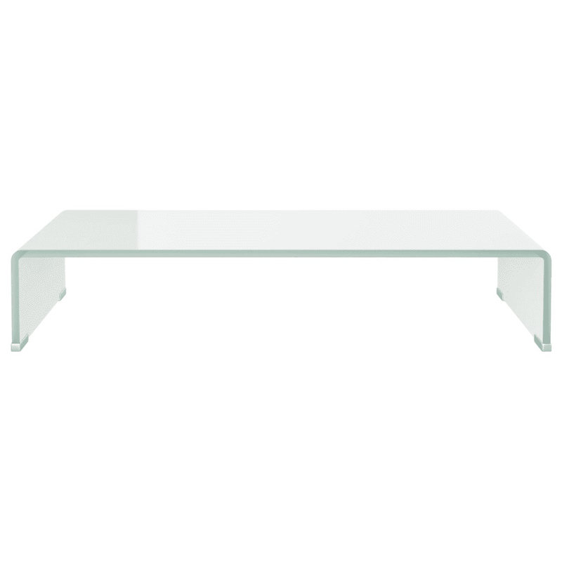 Wakeland TV Stand/Monitor Riser Glass, 70cm, Transparent