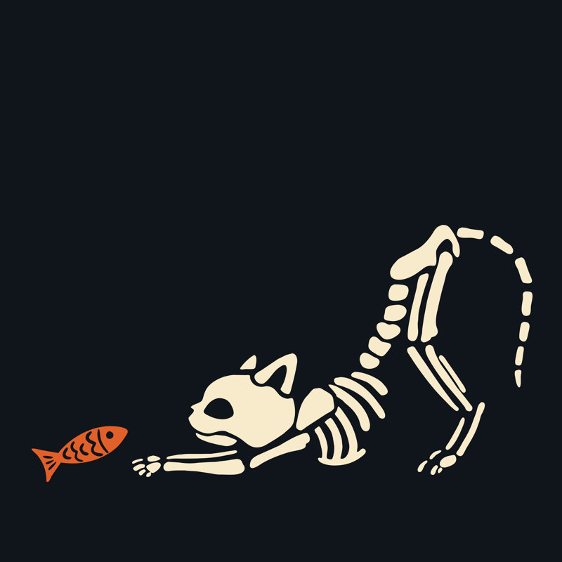 «Craigel Skelepet VI» sur toile par Victoria Barnes, H 12 po x l 12 po
