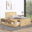 Lit plateforme simple en bois avec lit gigogne escamotable-839998225-839998224