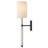 Sophisticated 21.5 in. Crystal Stem Single Light Tall Wall Sconce-129518393