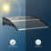 Outsunny 40.6'' W x 10.6'' D Polycarbonate Clear Cover Retractable Door / Window Awning