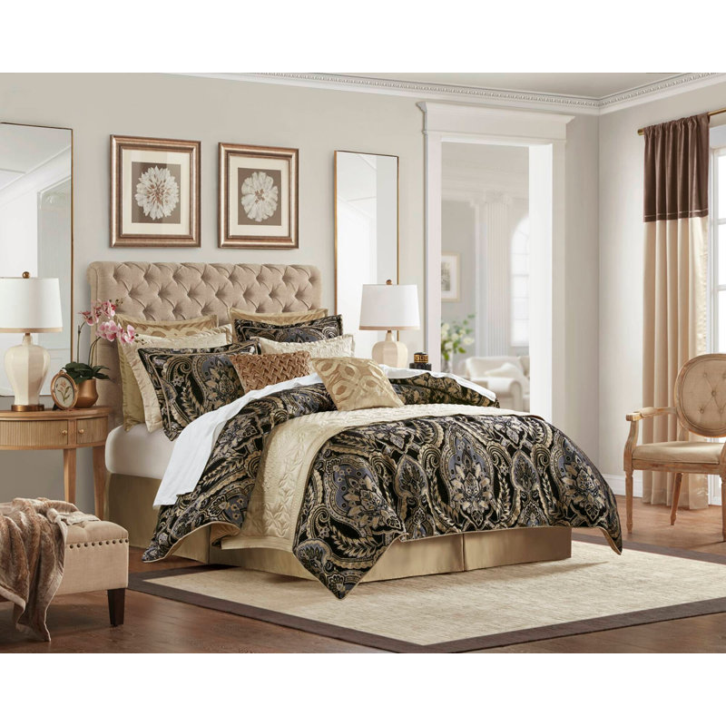 4 PCS Queen Comforter Set, Queen Sheet Set with 3 Additional Pieces