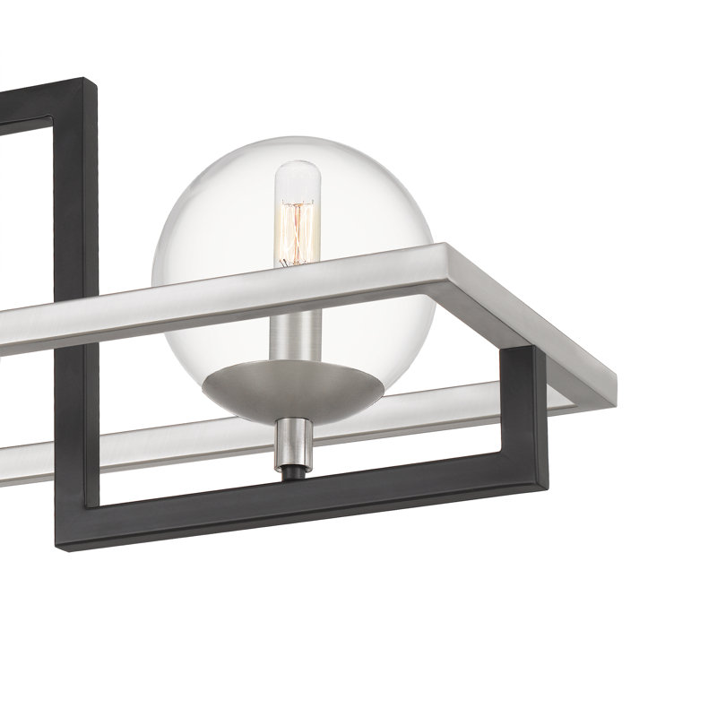 Luminaire suspendu linéaire à 4 lumières pour îlot de cuisine Laird