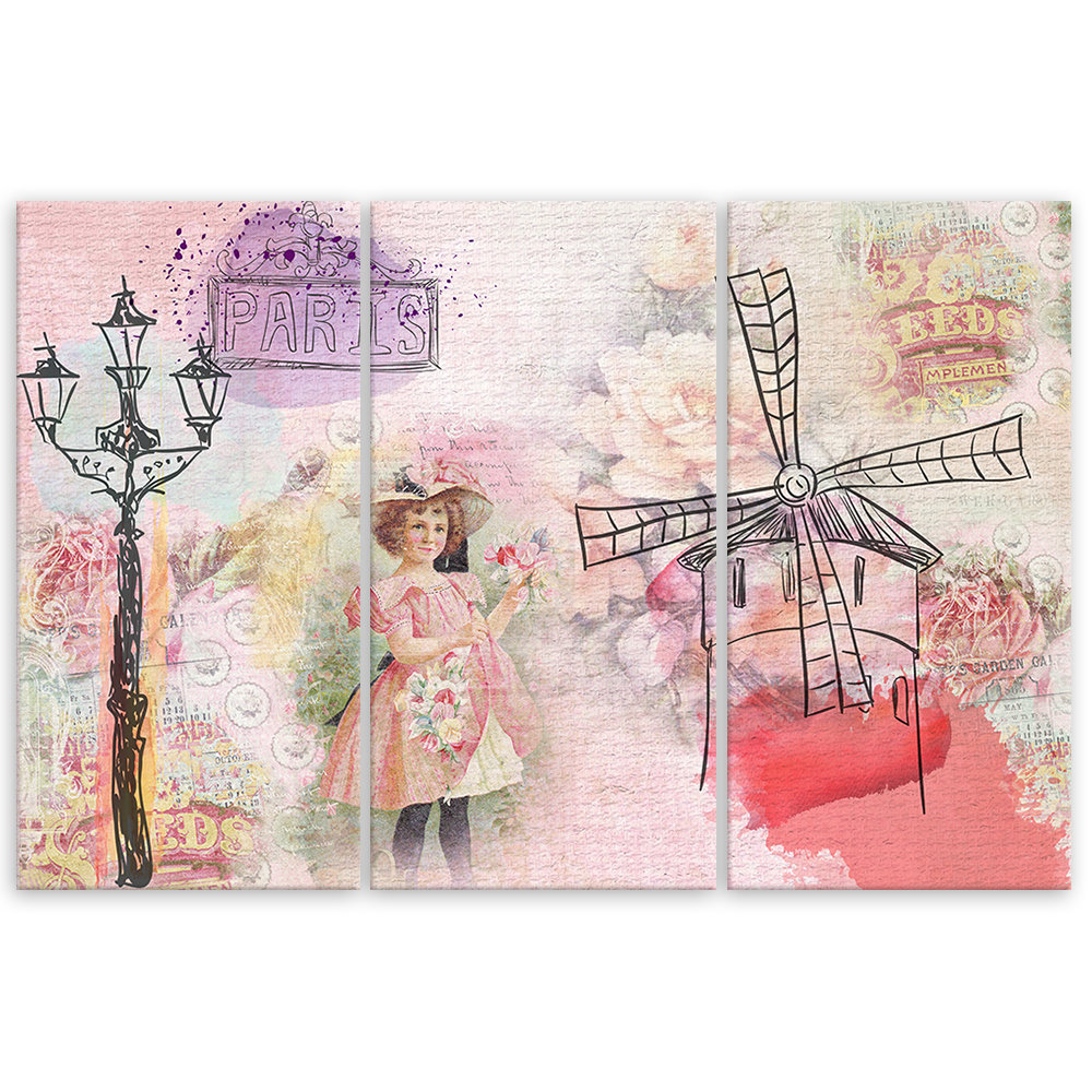 Leinwandbild Baby Girl Pink