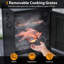 Barbecue vertical à deux niveaux pour l'extérieur avec thermomètre