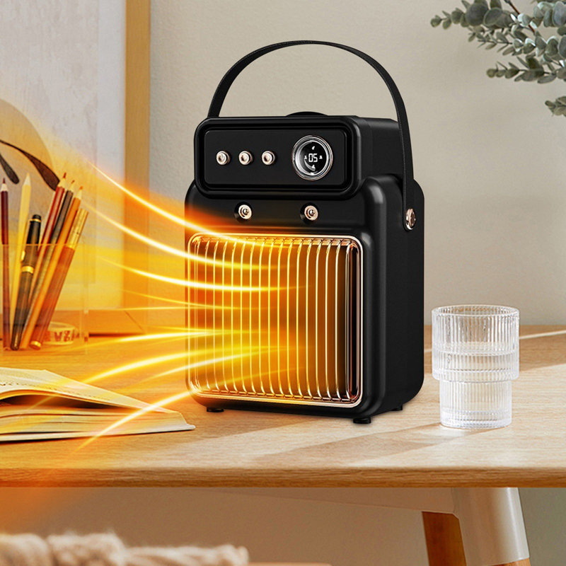 Spray Humidification Fan Heater 1200W High-power  Heating Heater Small Household Tabletop Timing Heater