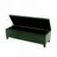 Banc de rangement avec repose-pieds Elias, 51 po, velours vert émeraude